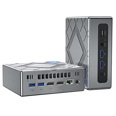 KAMRUI AK2 Plus Mini PC, Intel 12th Gen Alder Lake- N100(up to 3.4GHz) Mini  Tower Computer, 16GB DDR4 RAM 500GB SSD Mini Computer Windows 11 Support