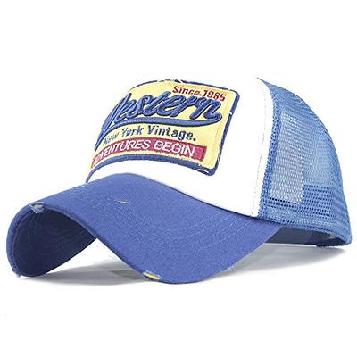 Sports cap for Men and Women White-Blue