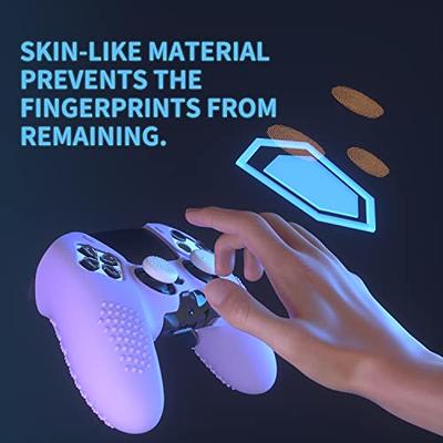 PlayVital Black Pure Series Anti-Slip Silicone Cover Skin for PS5