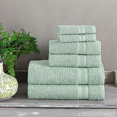 Utopia Towels 6 Piece Premium Hand Towels Set, (16 x 28 inches) 100% Ring  Spun Cotton, Lightweight and Highly Absorbent Towels for Bathroom, Travel