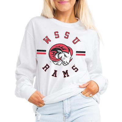 Women's Gameday Couture White Fordham Rams Boyfriend Fit Long Sleeve T-Shirt