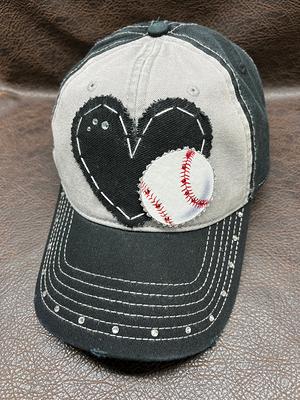 Custom Baseball/Softball/Football/Soccer Mom Sports Balls Number Patch Hat