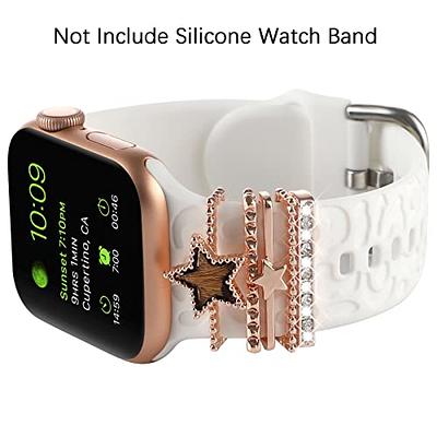 LELONG Compatible with Apple Watch Band 38mm 40mm 41mm Series 9 8 7 6 5 4 3  2 1 SE Ultra for women, Bling Replacement Bracelet iWatch Band, Sparkle