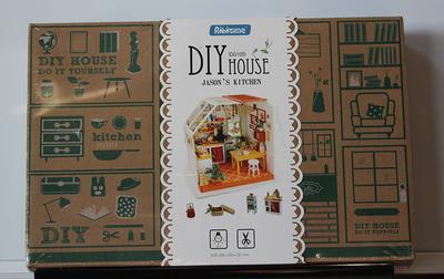 Robotime Diy House-Jason's Kitchen, Dg105-Miniature Dollhouse Kit