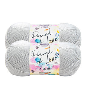 Lion Brand Pound Of Love Yarn 2 Bundle - Elephant Grey - Yahoo Shopping