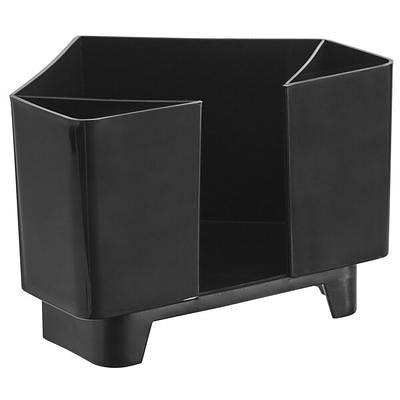 Choice 3-Compartment Black Plastic Corner Bar / Coffee Caddy - Yahoo  Shopping