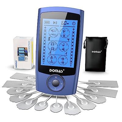 TENS Unit Muscle Stimulator Electric Shock Therapy For Muscles Dual Channel TENS  EMS Unit Electronic Pulse Massager With 24 Modes Physical Therapy