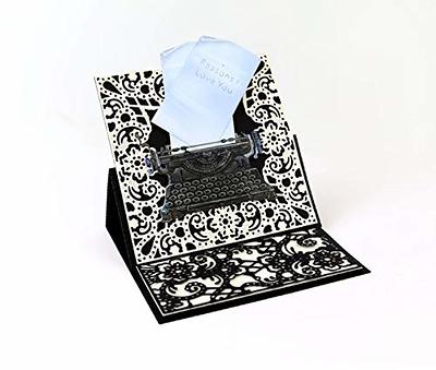 ZFPARTY Typewriter Metal Cutting Dies Stencils for DIY