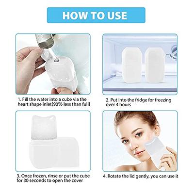 ROSELYNBOUTIQUE Ice Roller for Face Massage Kit - Face Roller Self Care  Gifts for Women Kit Reduce Wrinkles Puffiness Aging (Pink)