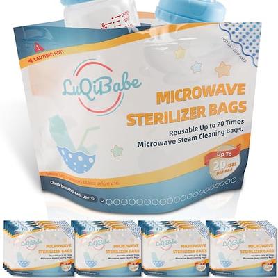 Momcozy Microwave Steam Sterilizer Bags, 15 Count Travel