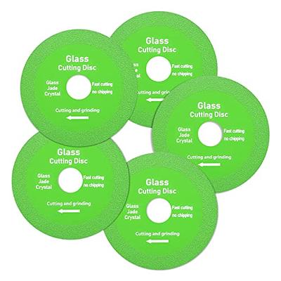 5Pcs Glass Cutting Disc for Angle Grinder, Diamond Cutting Blades Glass  Cutters Tools, 1mm Ultra Thin Saw Blade Wheel Glass Ceramic Cutting and  Grinding for Jade, Crystal, Bottles (4inch/100mm) - Yahoo Shopping