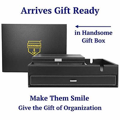 HOUNDSBAY Mens Jewelry Box Nightstand Organizer - Everyday Carry