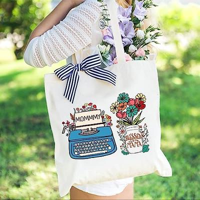 Cute Canvas Flowers Tote Bag