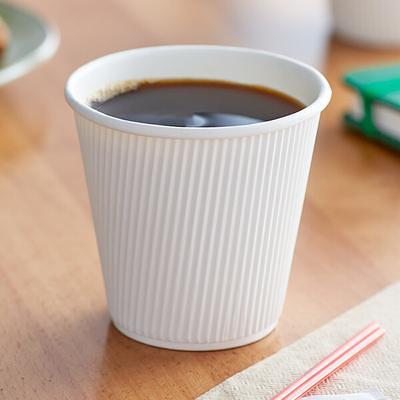 Choice 16 oz. Double Wall Ripple Kraft Paper Hot Cup - 500/Case