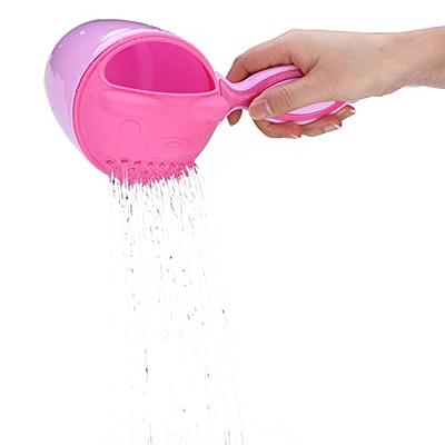 Baby Bath Rinse Cup, Easy Grip Handle And Removable Rain Shower