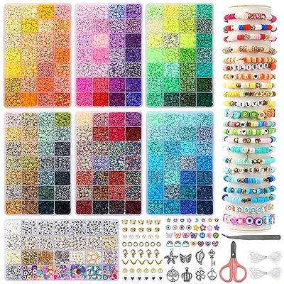 Incraftables Crackle Glass Beads 24 Colors 1100pcs 6mm Kit for Jewelry Making, H