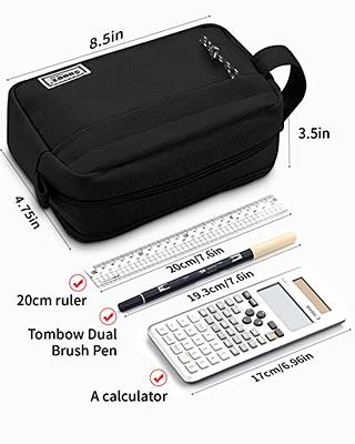 Sooez Big Capacity Pencil Pen Case, [Material Upgraded] Canvas