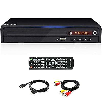DVD Player for TV, HD DVD Player with HDMI & AV Cable for