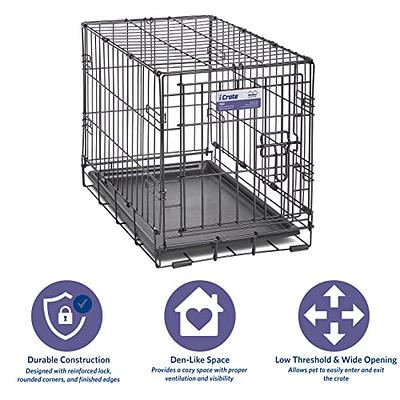 Homes For Pets Enhanced Single & Double Door Dog Crate, Includes