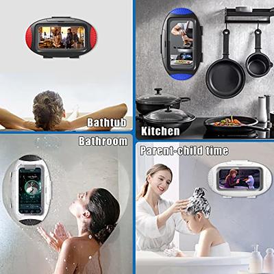 Lamicall Waterproof Shower Phone Holder for Bathroom Bathtub, Kitchen, Wall  Mirro