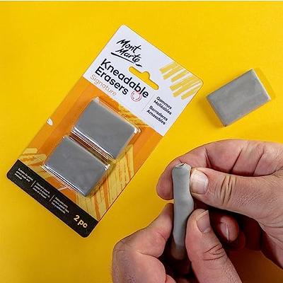 Mont Marte Kneadable Erasers Signature 2pc 4-Pack, Kneaded Erasers for  Drawing, Create Highlights, Erase or Lighten Charcoal, Pastel, Pencil,  Chalk Artwork, Ideal for Artists, Drawing or Sketching - Yahoo Shopping