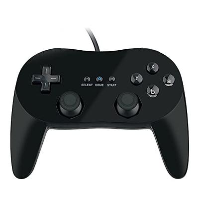 Wireless Bluetooth Controller Gamepad for Nintendo Wii U Pro Game Joystick,  Black