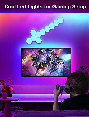 Amailtom LED Hexagon Lights Remote Controlled, RGB LED Wall Lights Touch  Sensitve Hexagon Light Panels for Wall Gaming LED Lights for Gaming Setup,  14 Geometric LED Panels for Living Room/Bedroom/TV - Yahoo