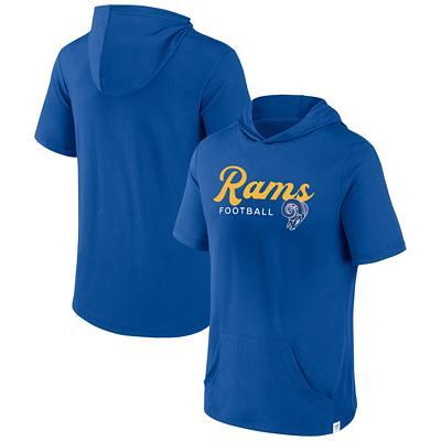 Women's Fanatics Branded Royal Los Angeles Rams Over Under Pullover Hoodie