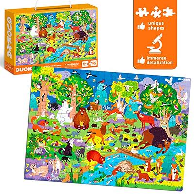 Kids Puzzles Ages 6-8-10 by QUOKKA Girls Set of 3 Unicorn 