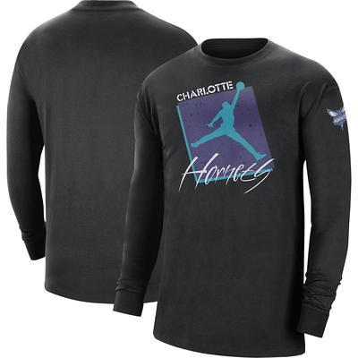Men's Concepts Sport Purple/Black Charlotte Hornets Meter Long Sleeve  T-Shirt & Pants Sleep Set