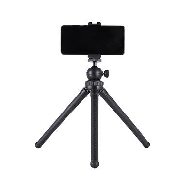 onn. Tabletop Mini Tripod with Smartphone Cradle, GoPro Mount and