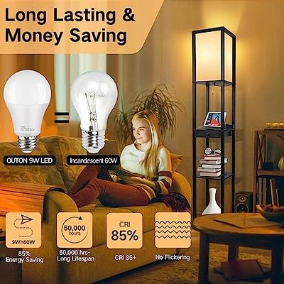 Outon LED Floor Lamp with Side Light Standing Lamp with Remote Control for Living Room White