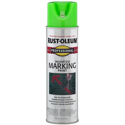 Fluorescent Green, Rust-Oleum Professional Inverted Marking Paint