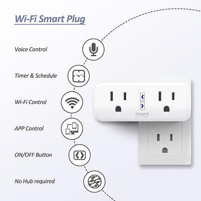 Energizer Wi-Fi Powered Smart Plug Compatible with Alexa and Google  Assistant Voice Control Remote Mobile Device Access EIX3-1003-WHT - The  Home Depot