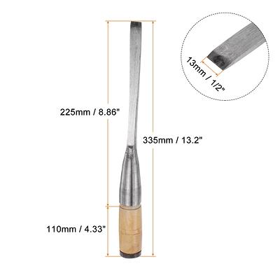 Straight Wood Chisel 1/2 Beveled Edge Blade Woodworking Hand Tools -  Wooden, Silver - Yahoo Shopping