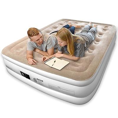 SLEEPLUX Durable Inflatable Air Mattress with Built-in Pump, Pillow and USB  Charger, 22 Tall Queen - Yahoo Shopping