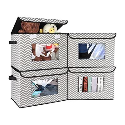 2 Pack Large Decorative Fabric Storage Bins,Foldable Storage