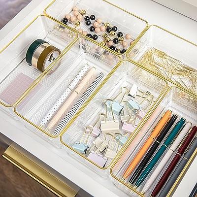 STORi Clear Plastic Vanity and Desk Drawer Organizers