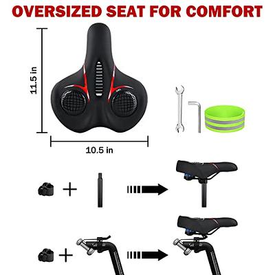 Noseless Bike Seat Cushion,Electric Bike Seat for Man Confort,Confortable  Oversized Wide Bicycle Seat for Peloton, Exercise or Road Bikes,Nose Free Bike  Saddle for Leisure Riding - Yahoo Shopping