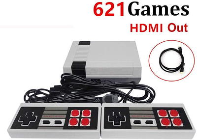 Classic Mini Game Console Childhood Game Consoles Built-in 621 Game Dual  Control for Family 