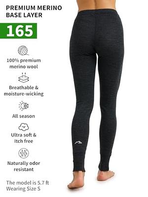 Merino Wool Base Layer Women Pants 100% Merino Wool Leggings