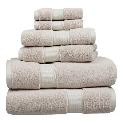 Shop Egyptian Cotton White Bath Towel Set of 6