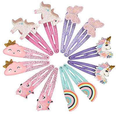 100pcs Baby Snap Hair Clips Hair Accessory Snap Kids Barrettes Hair  Accessories For Toddlers Baby Girls Women Colorful