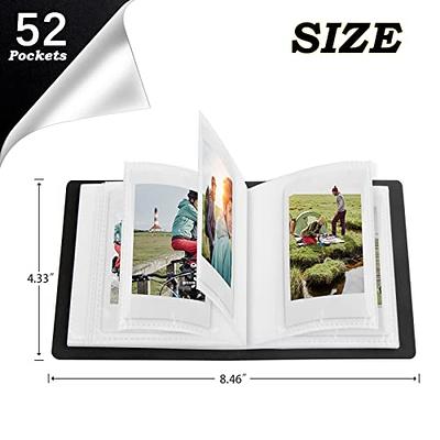 Instax Photo Album, Polaroid Albums 400 Photos for Fujifilm Instax Mini, Black