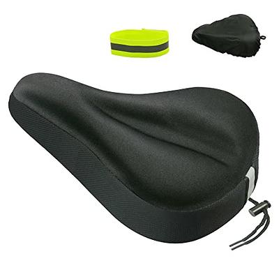 Large Gel Bike Seat Cover, Wide Soft Bike Seat Cushion for Peloton Bike, Exercise  Bike Seat Cover for Men Comfort Fits Cruiser and Stationary Bikes, Indoor  Cycling 