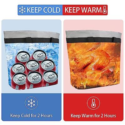 hot and cold food transport containers