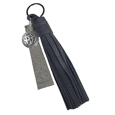 Keychain Tassels Jewelry Key Charms - 300pcs Keychain Tassels Bulk, 100pcs Key  Chain Tassles, 100pcs Jump Rings, 100pcs Screw Eye Pins Hooks, Leather  Tassels for Jewelry Making Crafts (Colorful)