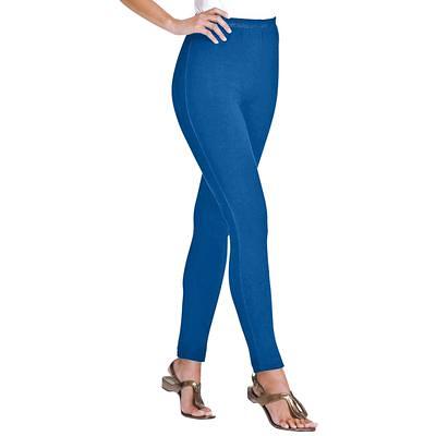 Plus Size Women's Stretch Cotton Legging by Woman Within in Bright Cobalt  (Size 5X) - Yahoo Shopping