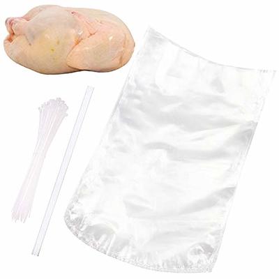 Poultry Shrink Bags,50Pack 13x18Inches Clear Poultry Heat Shrink Wrap BPA  Free Freezer with 50 Zip Ties,a Silicone Straw for Chickens,Rabbits - Yahoo  Shopping