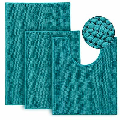 Bathroom Rugs Set, Ultra Soft Non-slip Bath Rug & Absorbent Bath